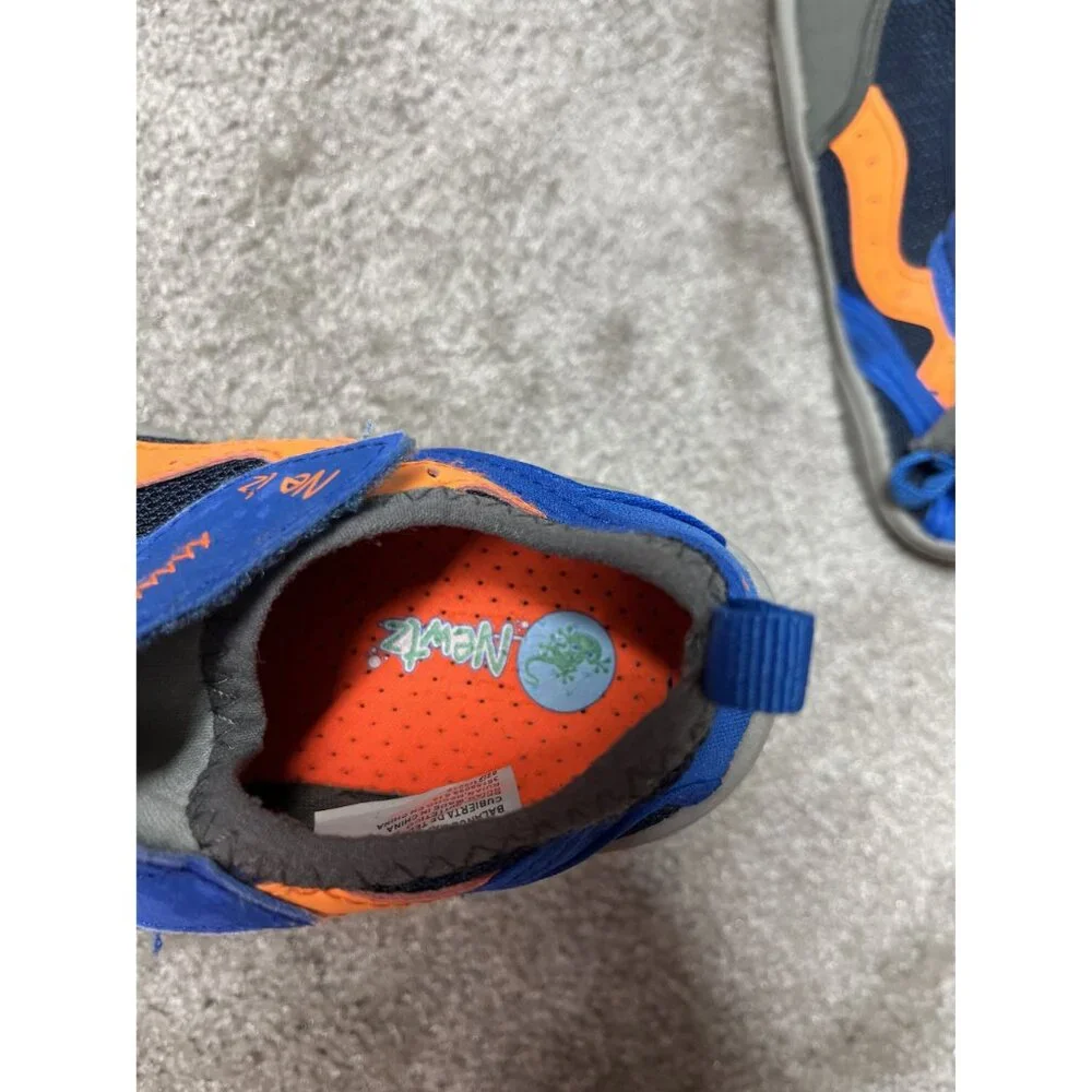 NeatZ Kids Water Shoes Size 13/1 Blue Orange‎ Mesh Fast Drying